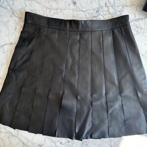 AIKO Faux Leather Skirt Black Size Zero